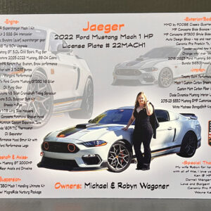 Custom Car Show Boards (Foam Core / Aluminum)